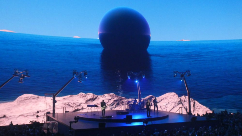 Группа U2 выступила внутри сферического центра MSG Sphere в Лас-Вегасе
