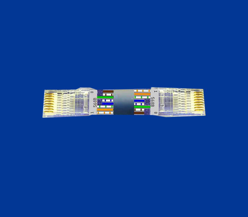 Распиновка веб кабеля RJ-45 на 4 и 8 проводов