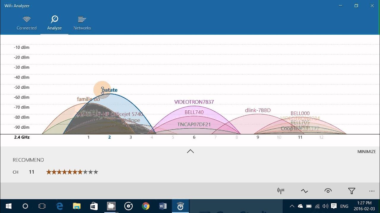 Wi-Fi Analyzer — проверка загруженности каналов