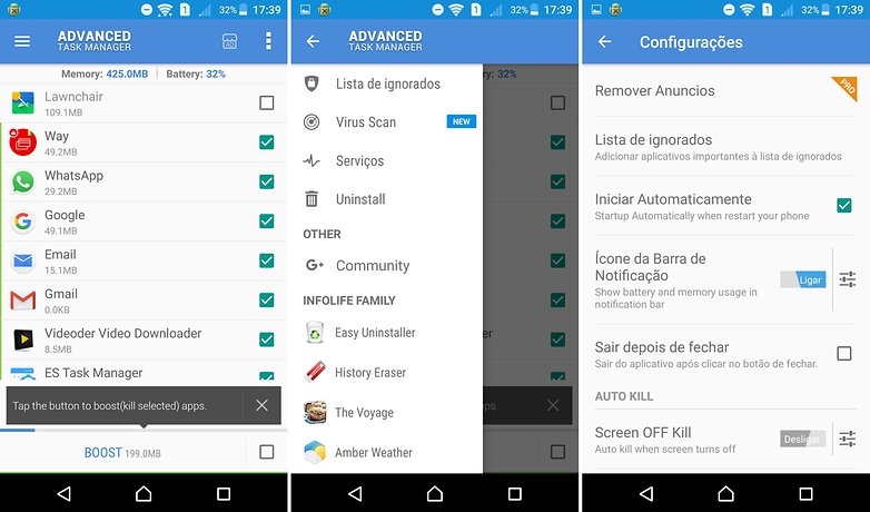 Отключение фоновых приложений на телефонах Android